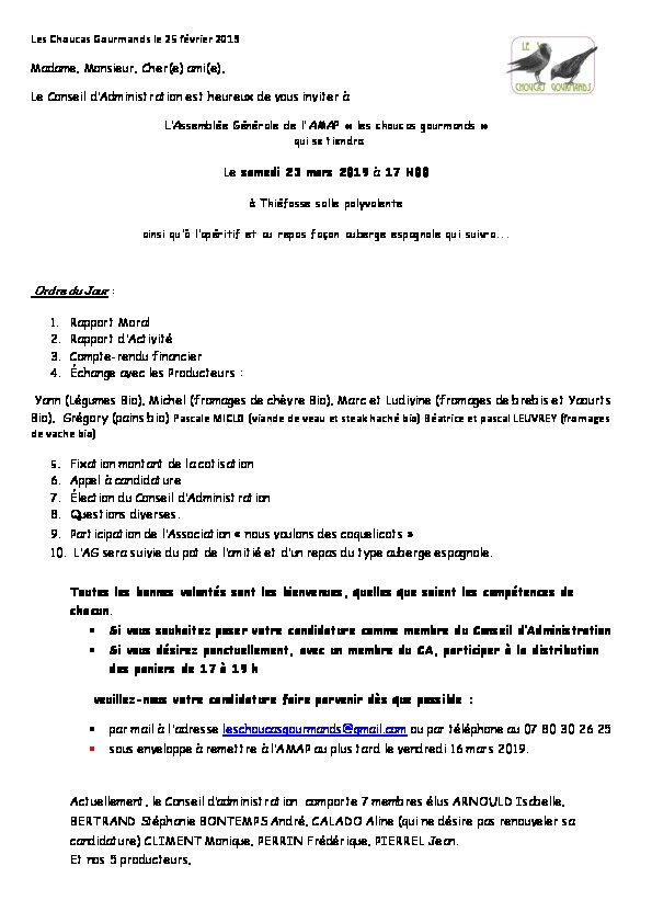 Apercu du PDF d'invitation à l'AG