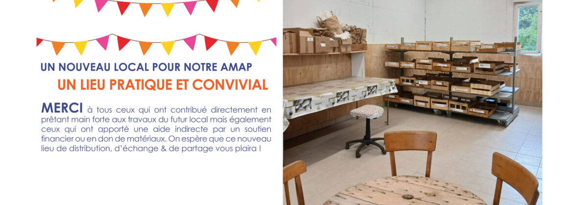 UN NOUVEAU LOCAL POUR LES DISTRIBUTIONS